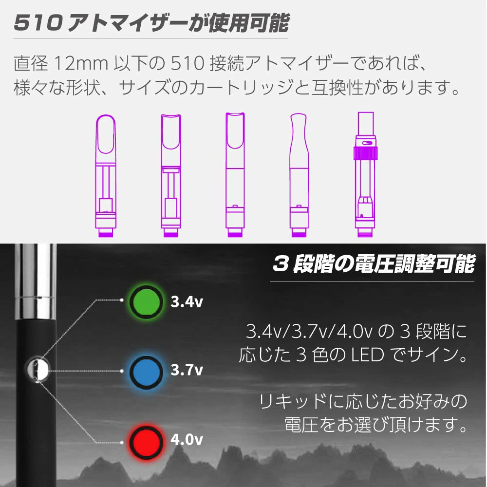 Airis バッテリー 350mAh(Type C)